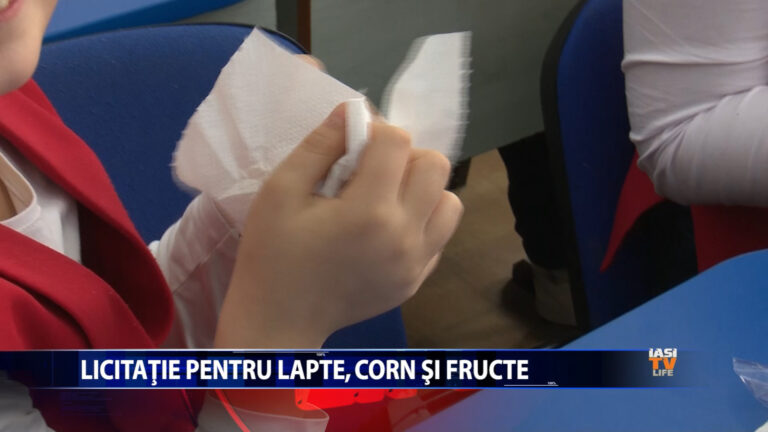Licitație pentru lapte, corn și fructe