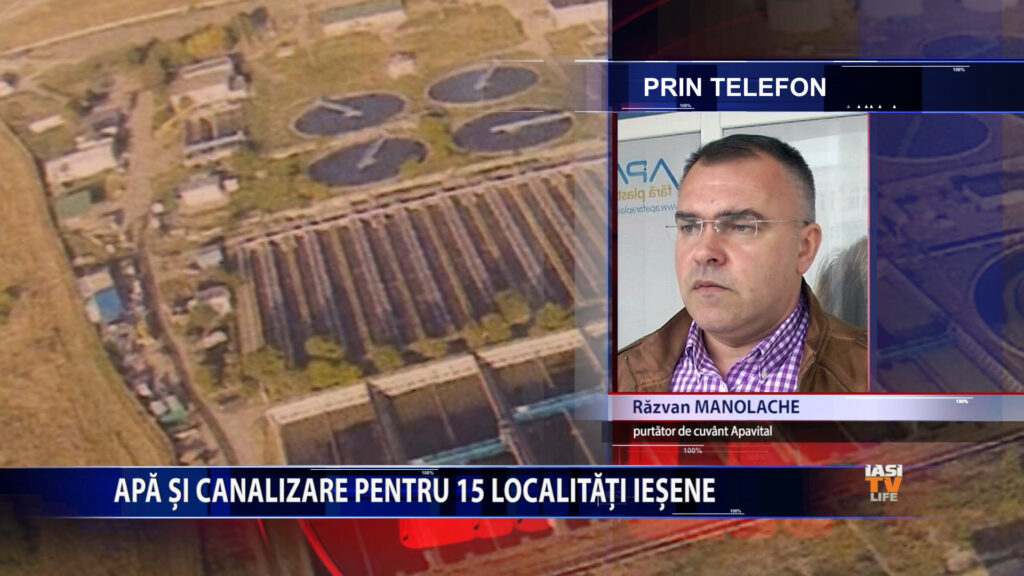 Apa si canalizare in 15 localitati iesene