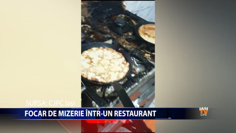 FOCAR DE MIZERIE INTR-UN RESTAURANT