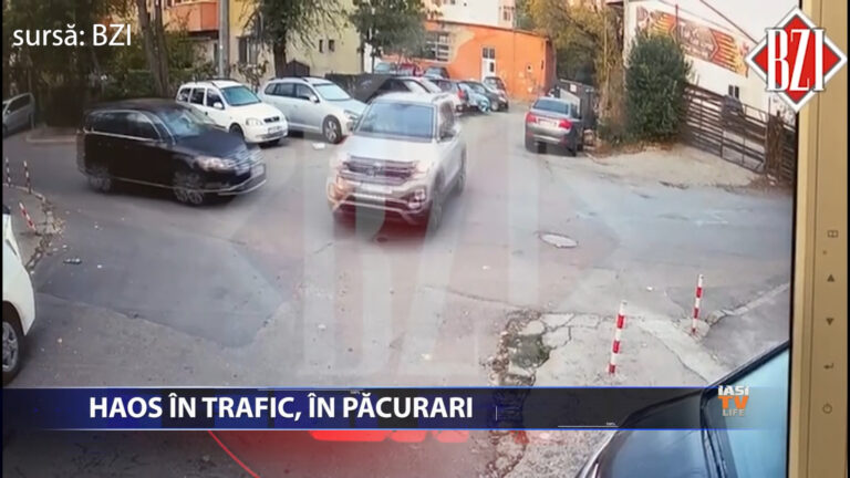Haos in trafic, in Pacurari
