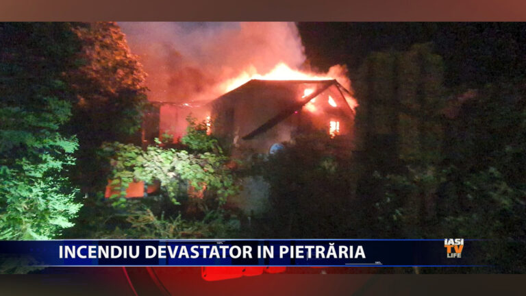 Incendiu devastator in Pietraria