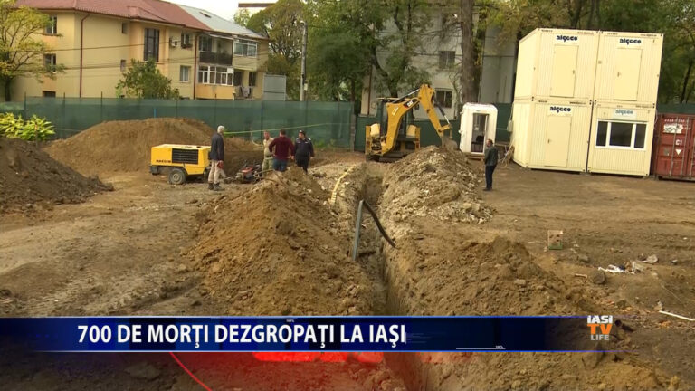 700 DE MORȚI DEZGROPAȚI LA IAȘI