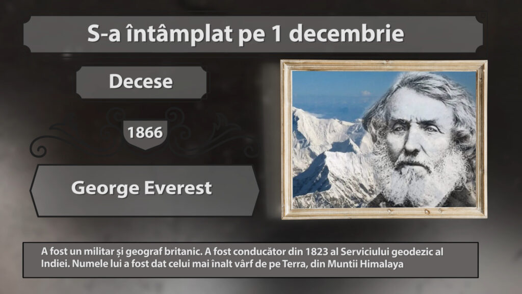 S-A INTAMPLAT PE 1 decembrie