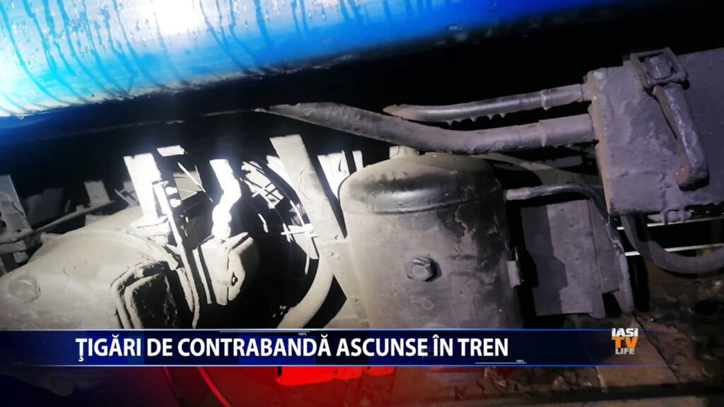 Țigări de contrabandă ascunse în tren