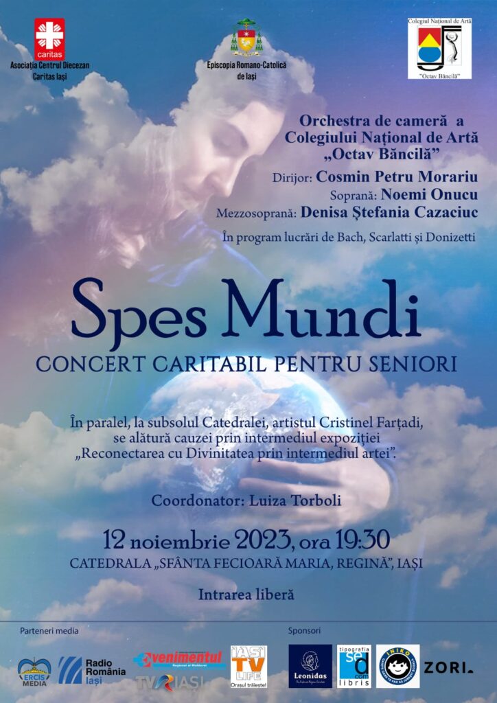 Iași: Invitație la evenimentul caritabil „SPES MUNDI – Speranța lumii”