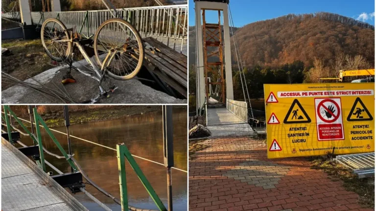 Un biciclist a murit după ce a căzut în gol de la 6 metri, în Neamţ. Bărbatul a ignorat mesajele de avertizare ale unui şantier în lucru