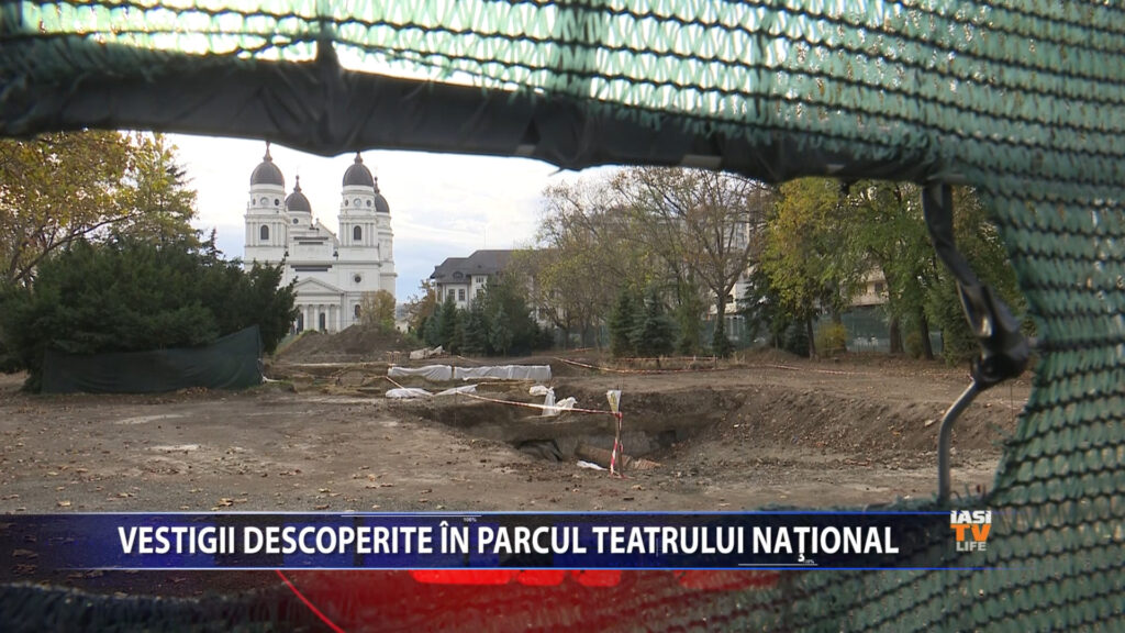 Vestigii descoperite în Parcul Teatrului Național
