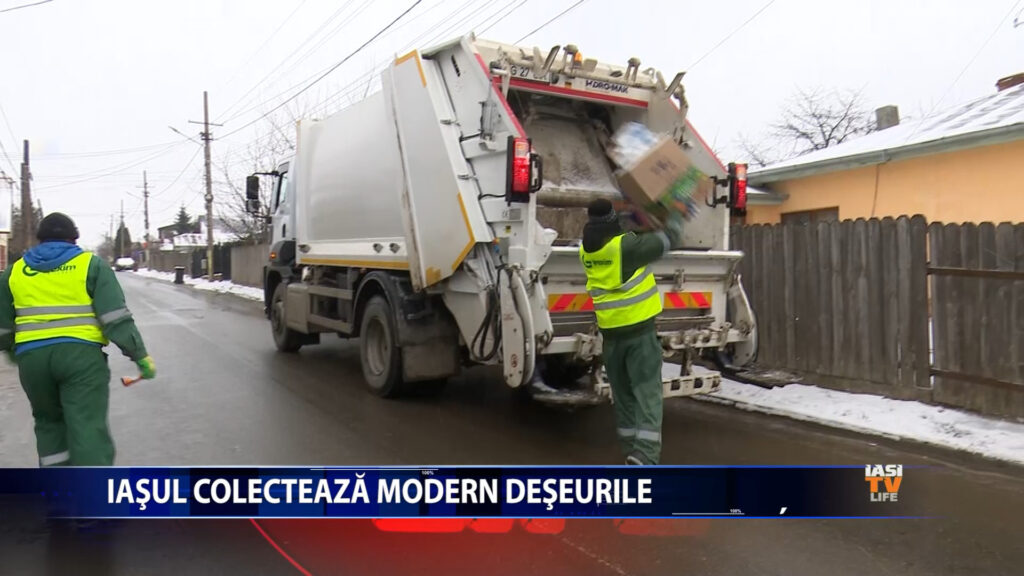 Colectarea deseurilor, ingreunata de polei si zapada