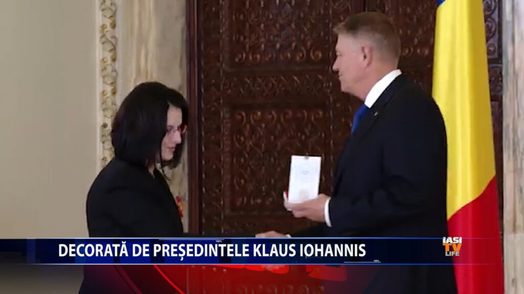 Decorată de președintele Klaus Iohannis