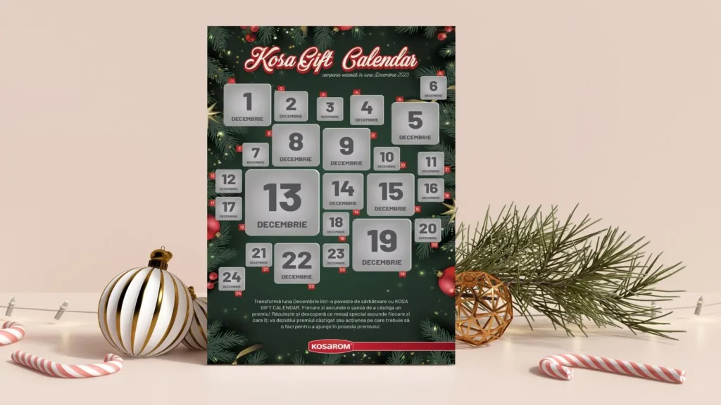 Transformă luna Decembrie într-o poveste de sărbătoare cu KOSA GIFT CALENDAR