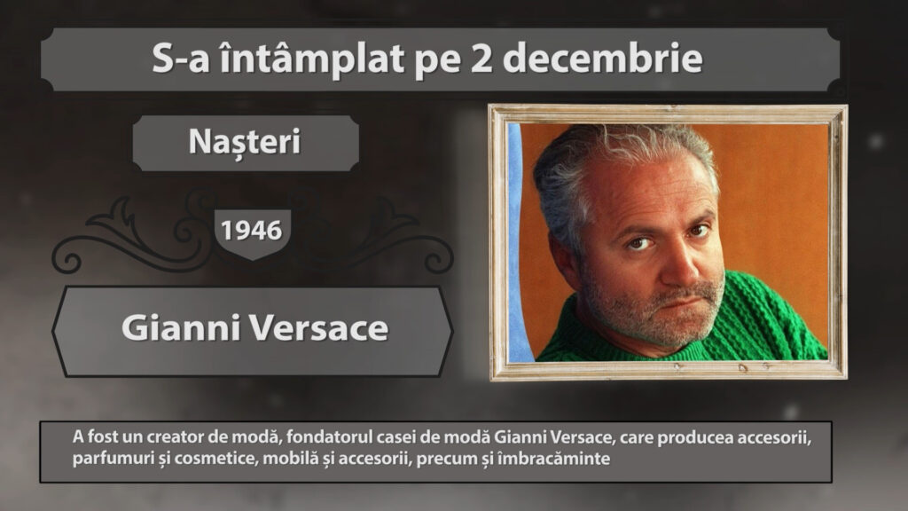 S-A ÎNTÂMPLAT PE 2 DECEMBRIE