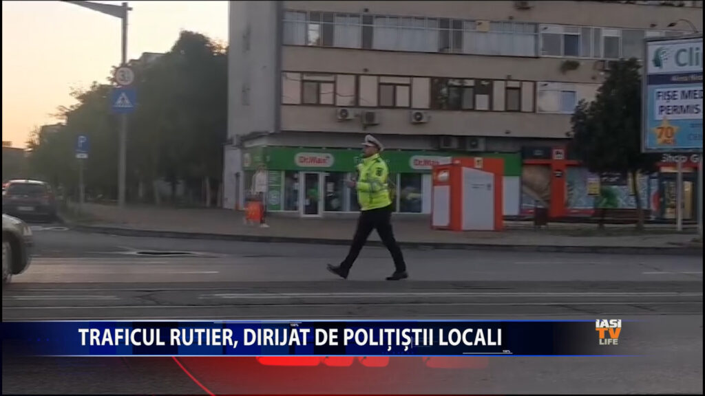 Traficul rutier, dirijat de polițiștii locali