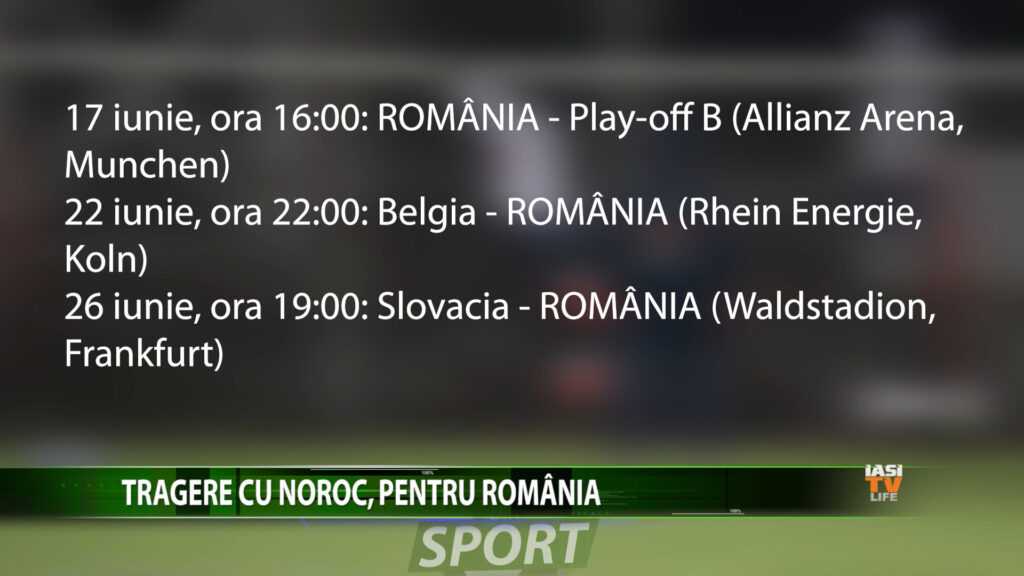 TRAGERE CU NOROC, PENTRU ROMANIA
