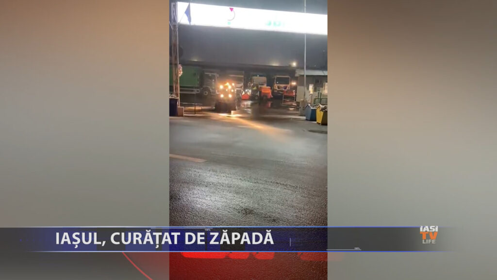 Iașul, curățat de zăpadă!