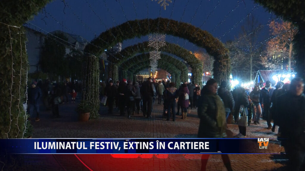 Iluminatul festiv, extins în cartiere