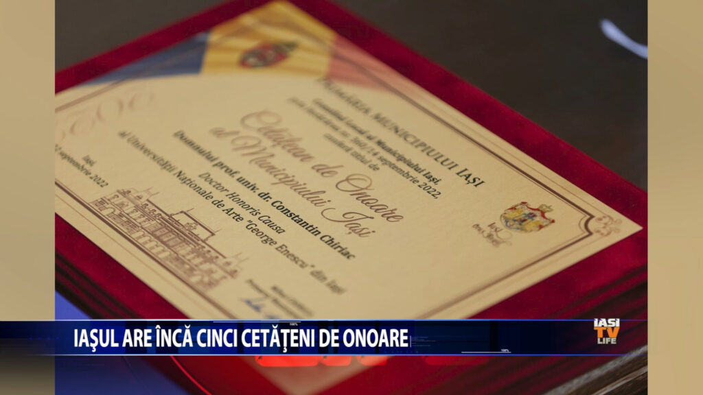 Iasul are inca cinci cetateni de onoare
