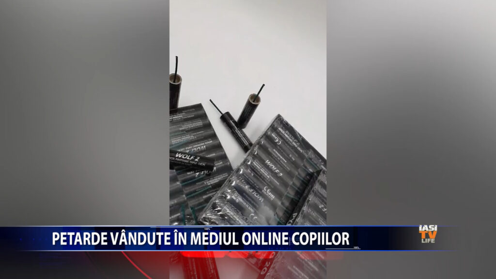 Petarde vandute in mediul online copiilor
