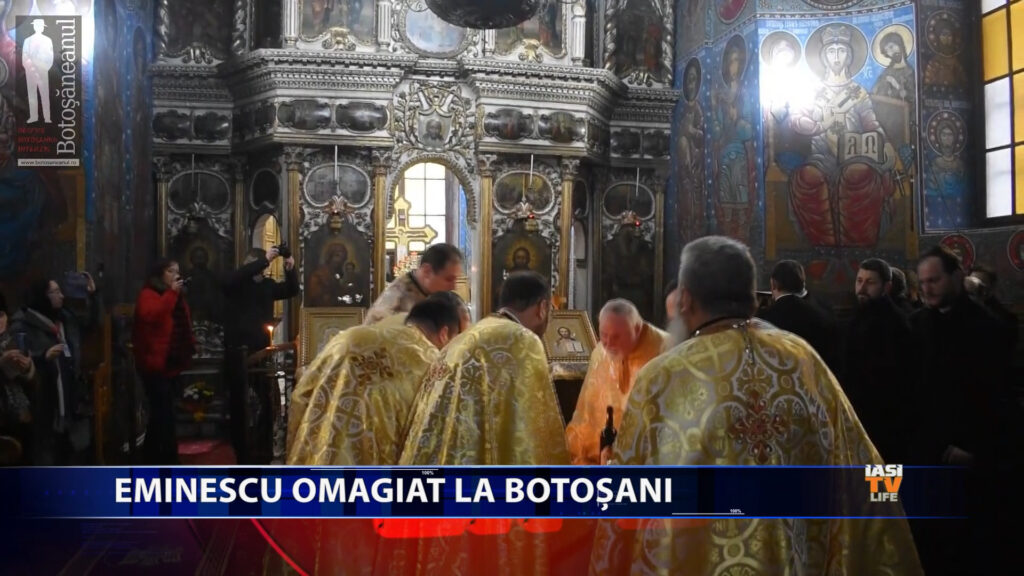 Eminescu, omagiat la Botoșani