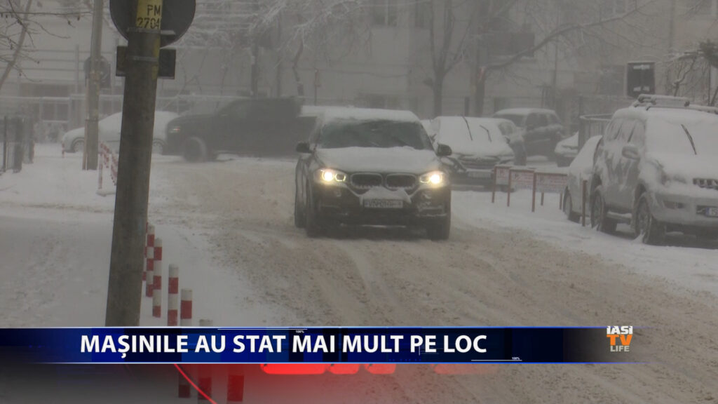 Mașinile au stat mai mult pe loc