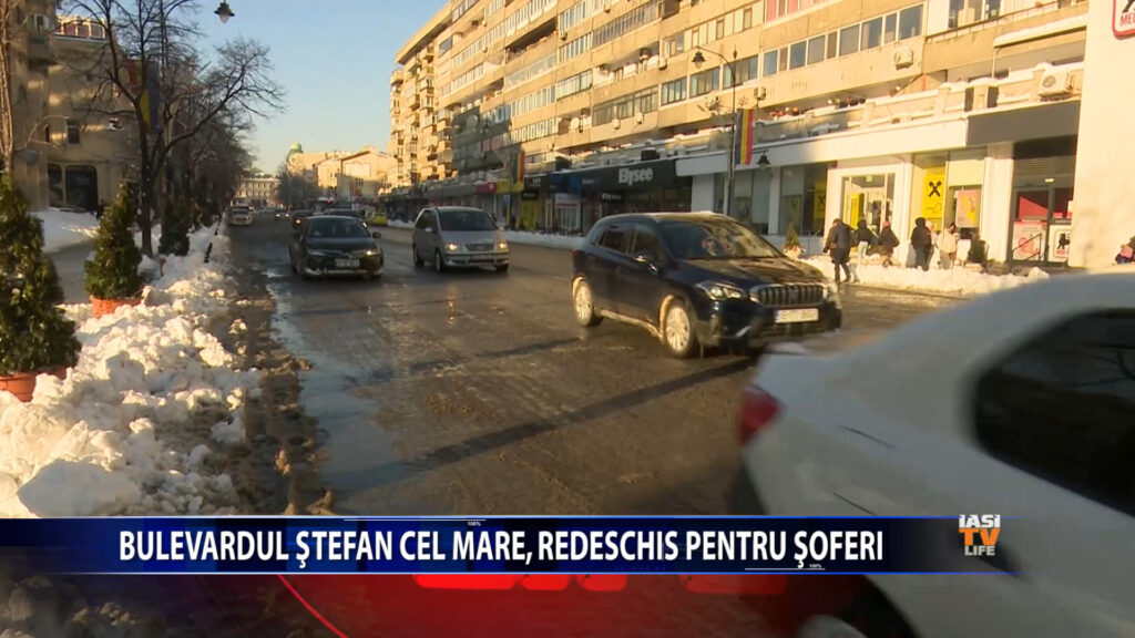 Bulevardul Ștefan cel Mare, redeschis pentru șoferi
