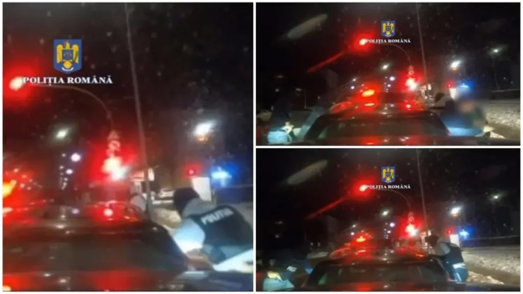 VIDEO. Momentul în care 3 hoţi au fost capturaţi de poliţişti, după o spargere în Neamț