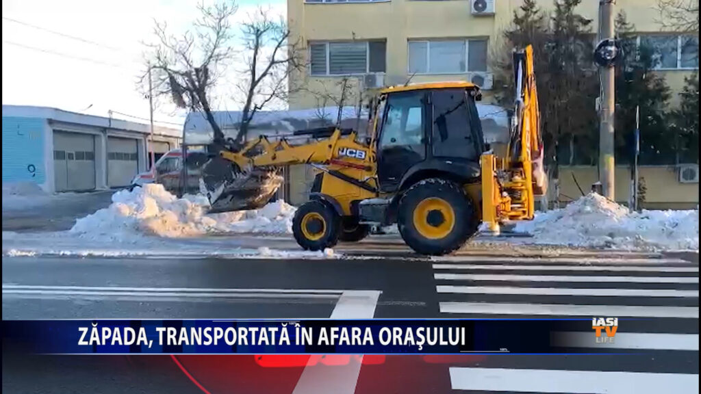 Zapada, transportată în afara Iașului