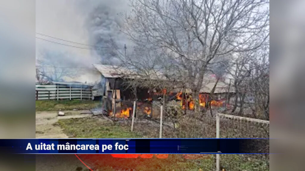 A uitat mâncarea pe foc