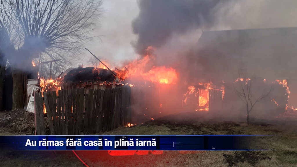 Au rămas fără casă în plină iarnă