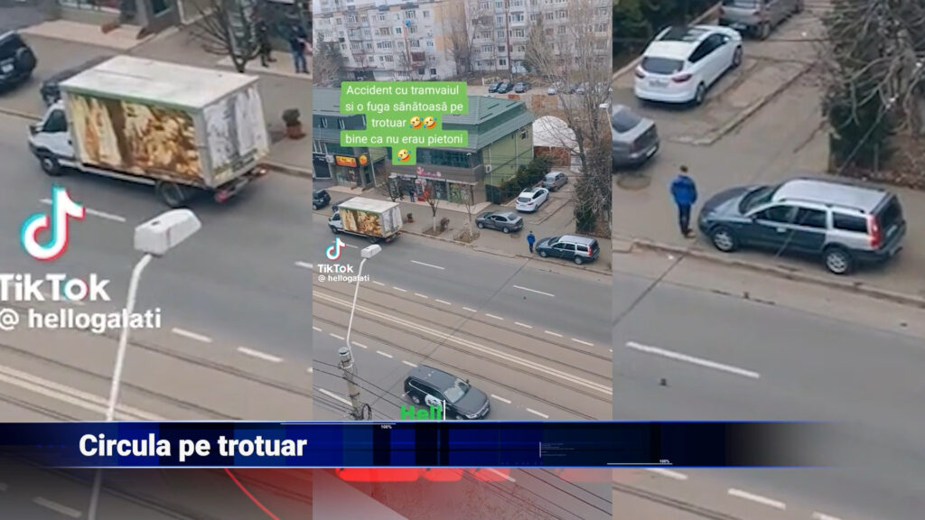 Circulă pe trotuar