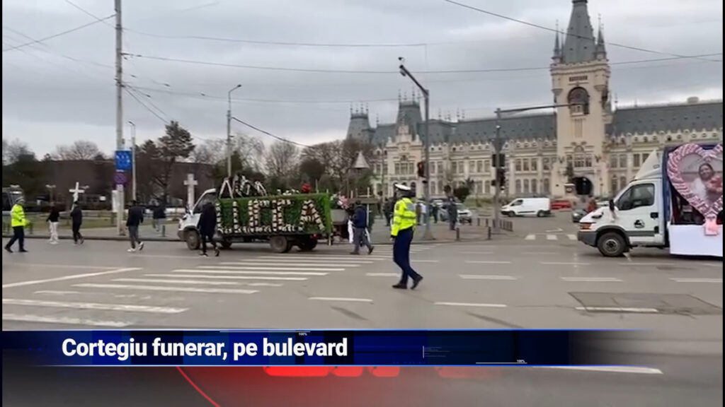Cortegiu funerar, pe bulevard