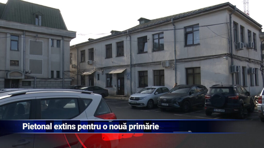 Pietonal extins pentru o nouă primărie