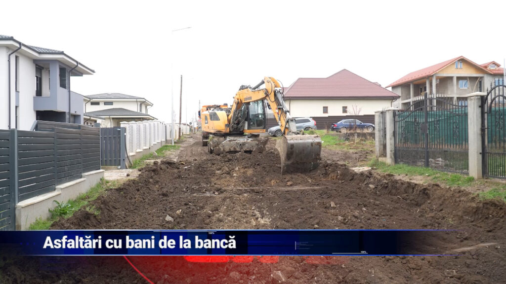 Asfalt cu bani de la bancă
