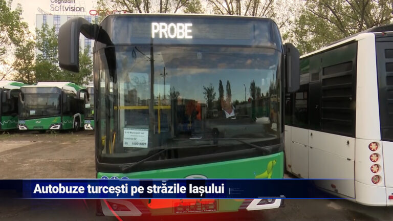 Autobuze turcești pe străzile Iașului
