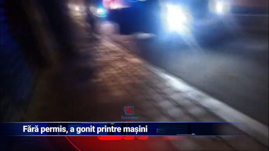 Fără permis, a gonit printre mașini