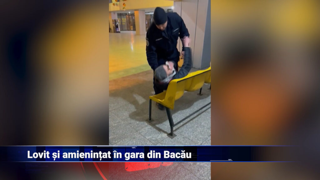 Lovit și amenințat în gara din Bacău