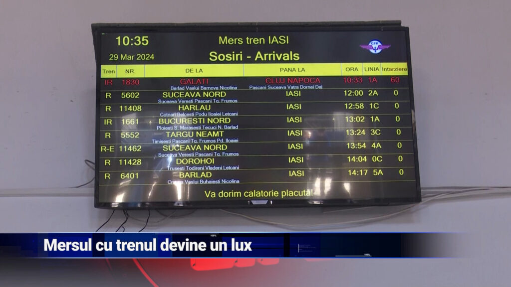 Mersul cu trenul devine un lux