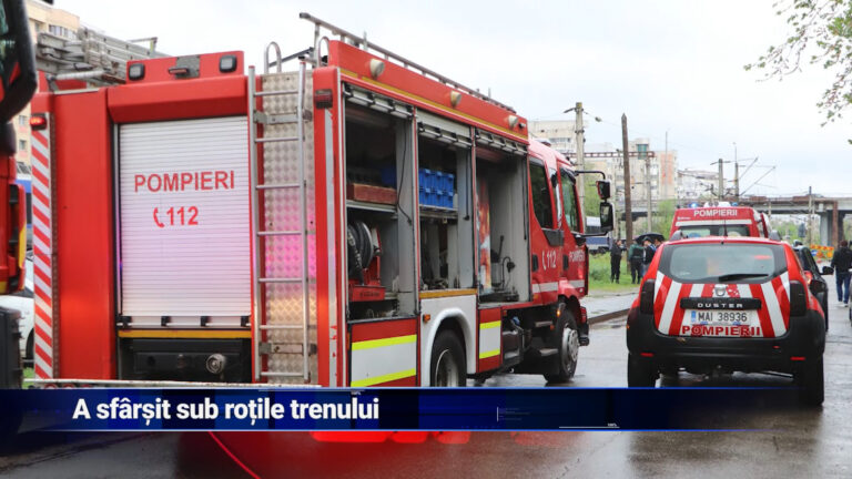 A sfârșit sub roțile trenului