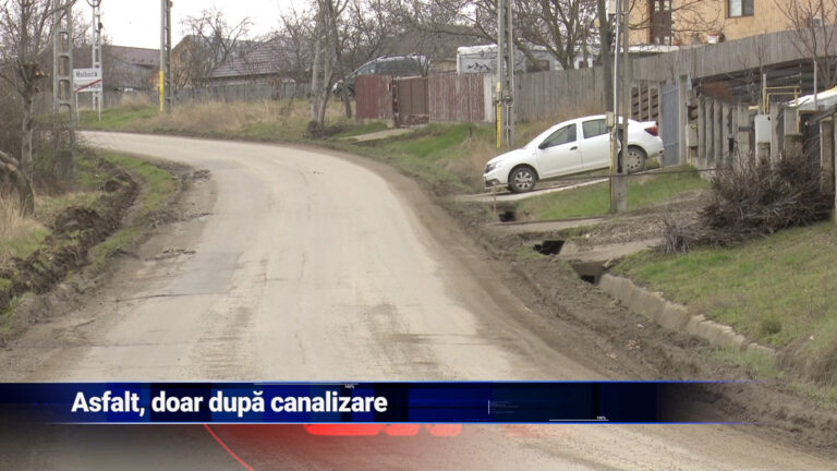 Asfalt, doar după canalizare