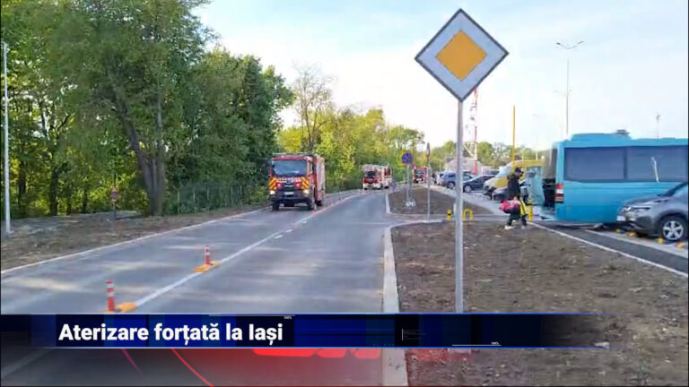 Aterizare forțată la Iași