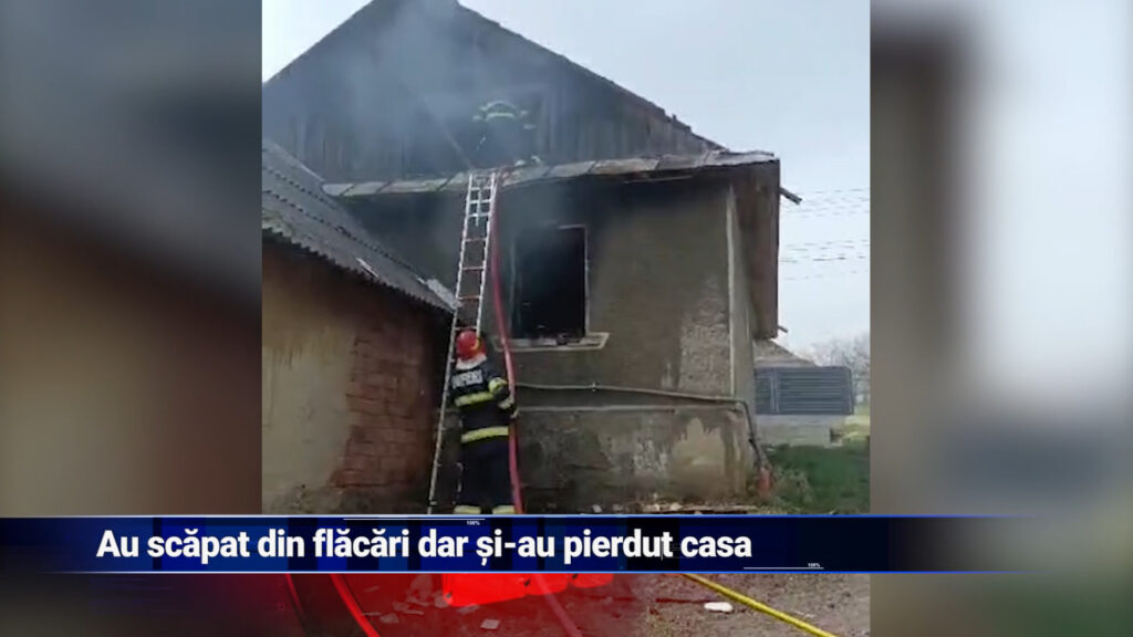 Au pierdut casă în flăcări
