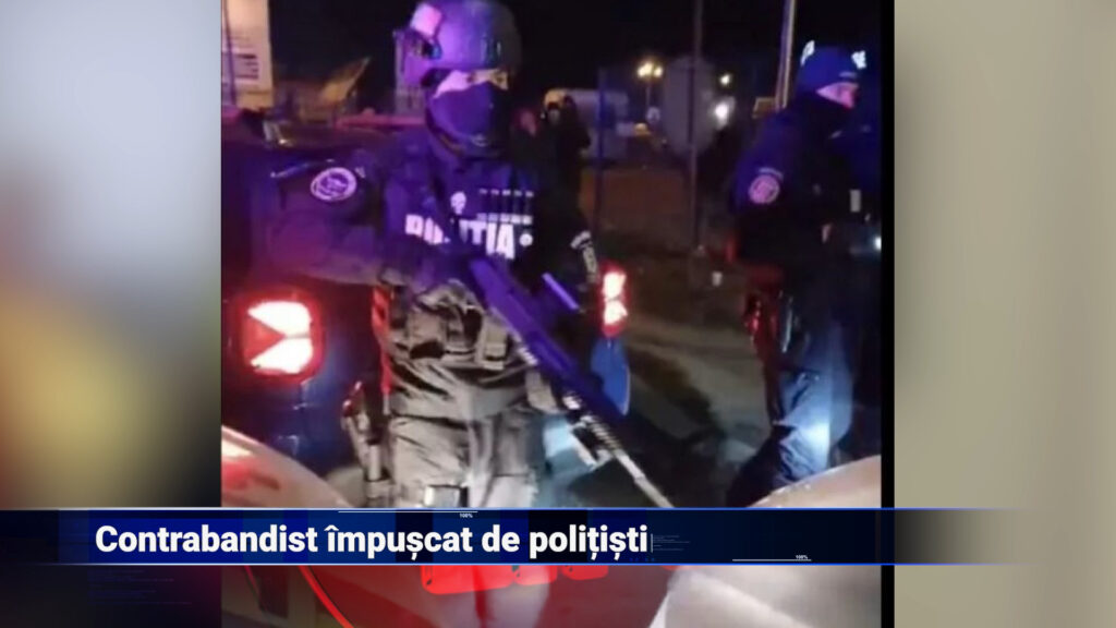 Contrabandișt împușcat de polițiști