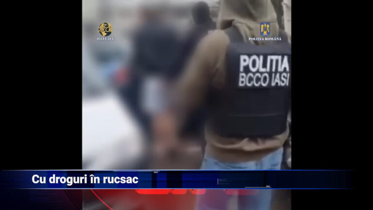 Cu droguri în rucsac
