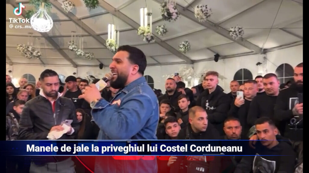 Manele de jale la priveghiul lui Costel Corduneanu