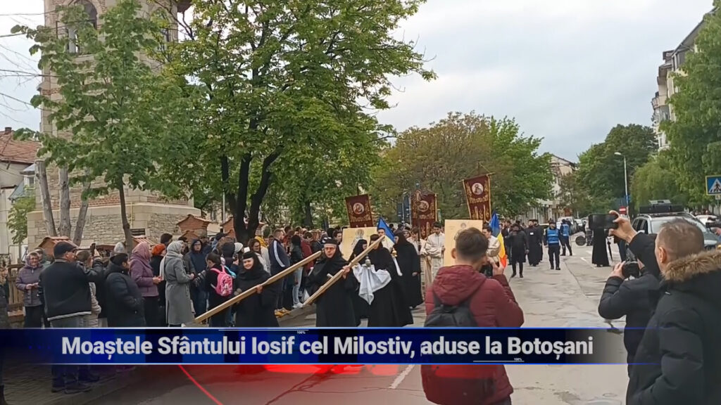 Moaște duse de la Iași la Botoșani