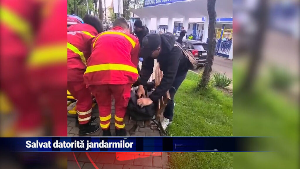 Salvat datorită jandarmilor