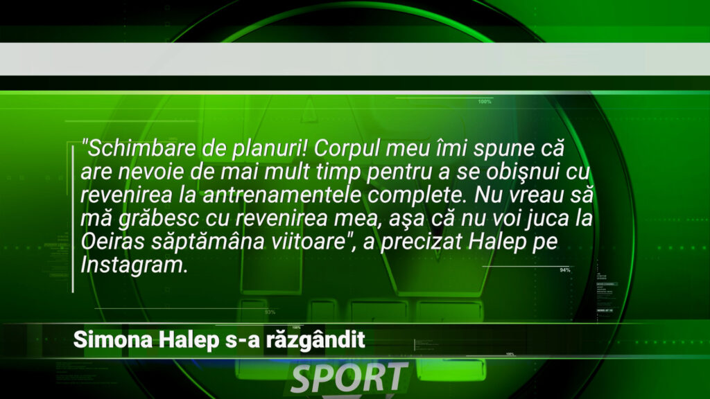 SIMONA HALEP S-A RĂZGÂNDIT