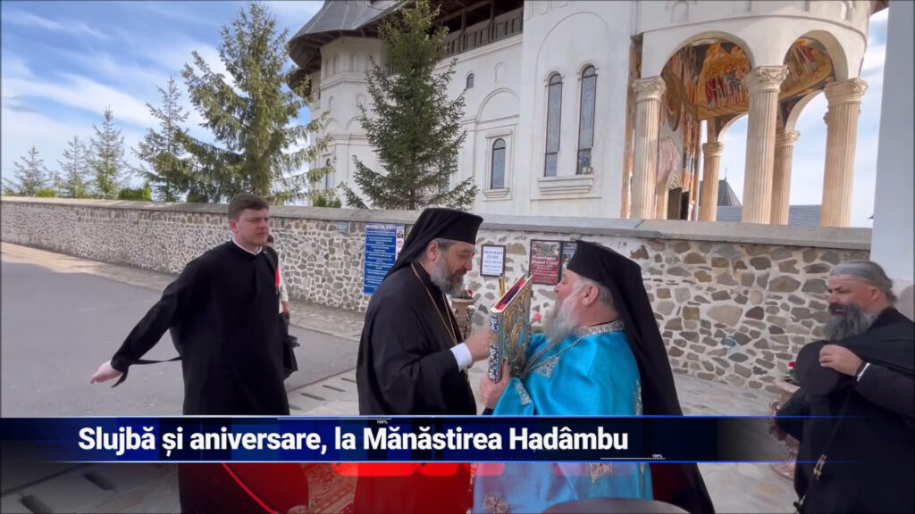 Slujbă și aniversare, la Mănăstirea Hadâmbu