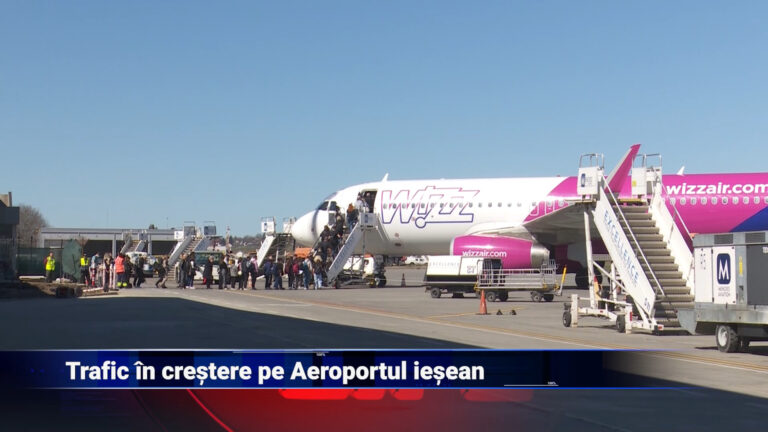 Trafic în creștere pe Aeroportul ieșean