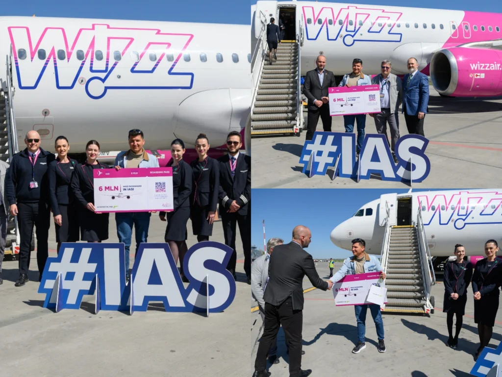 Pasagerul cu numărul 6 milioane, premiat de Wizz Air