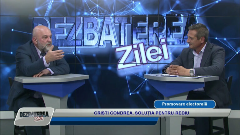 DEZBATEREA ZILEI / CRISTI CONDREA, SOLUȚIA PENTRU REDIU